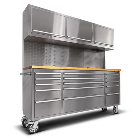 steel cabinet workbench|stainless steel workbench with drawers.